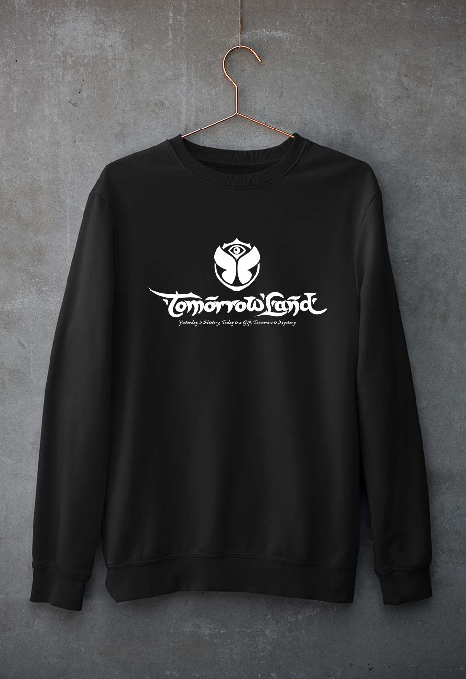 Tomorrowland Unisex Sweatshirt for Men/Women-Black-Ektarfa.online