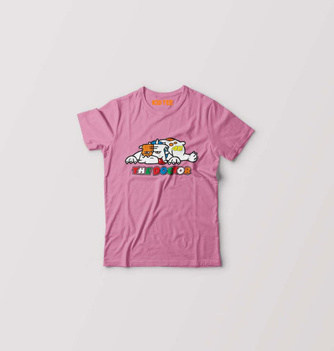 Rossi The Doctor Kids T-Shirt for Boy/Girl-Pink-Ektarfa.online