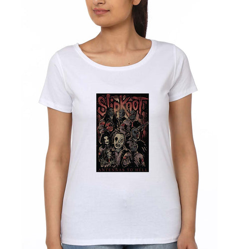 Slipknot T-Shirt for Women-White-Ektarfa.online