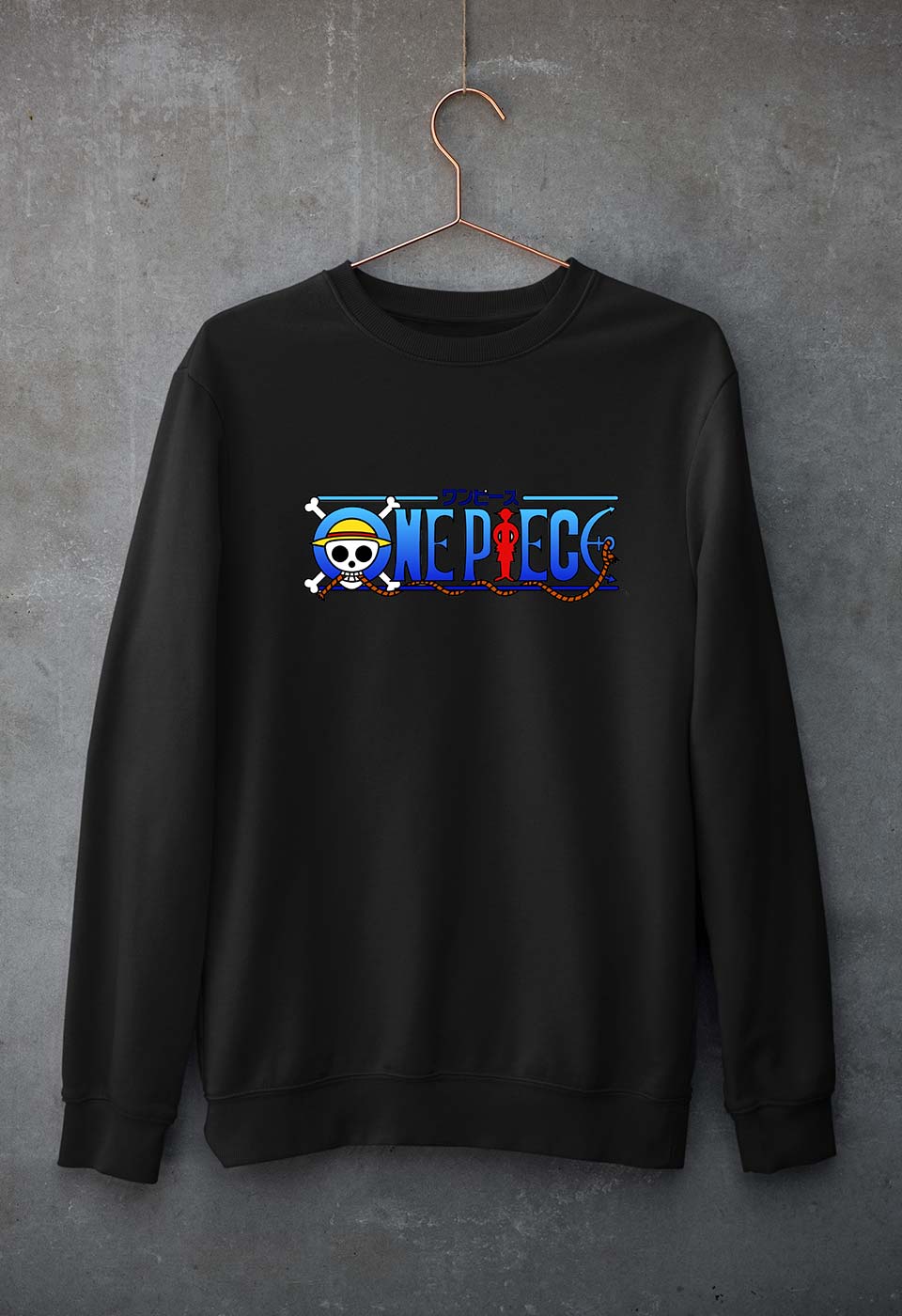One Piece Unisex Sweatshirt for Men/Women-Black-Ektarfa.online