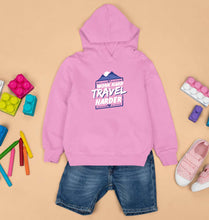 Load image into Gallery viewer, Travel Harder Kids Hoodie for Boy/Girl-Light Baby Pink-Ektarfa.online
