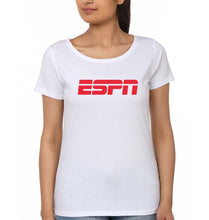 Load image into Gallery viewer, ESPN T-Shirt for Women-White-Ektarfa.online
