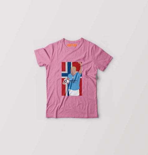 Erling Haaland T-Shirt for Boy/Girl-PInk-Ektarfa.online