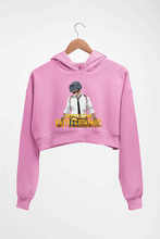 Load image into Gallery viewer, PUBG Player Unknown&#39;s Battleground Crop HOODIE FOR WOMEN-Light Baby Pink-Ektarfa.online
