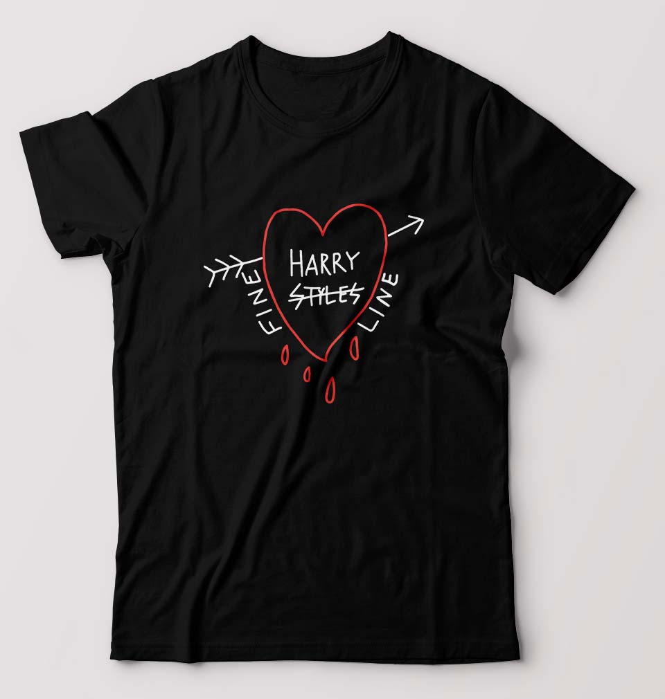 Harry Styles T-Shirt for Men-S(38 Inches)-Black-Ektarfa.online