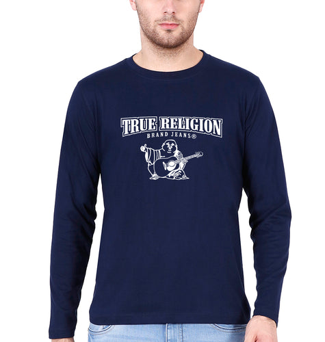 True Religion Full Sleeves T-Shirt for Men-Navy Blue-Ektarfa.online