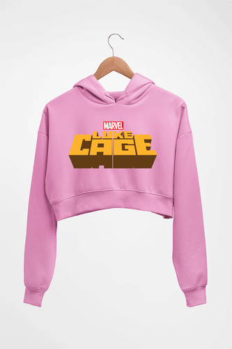 Luke Cage Crop HOODIE FOR WOMEN-Light Baby Pink-Ektarfa.online
