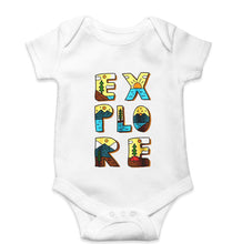 Load image into Gallery viewer, Explore Travel Adventure Kids Romper For Baby Boy/Girl-0-5 Months(18 Inches)-White-Ektarfa.online
