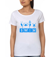 Load image into Gallery viewer, Swim T-Shirt for Women-White-Ektarfa.online
