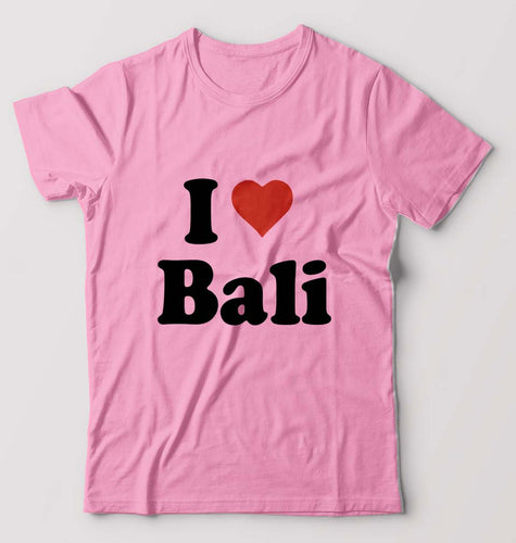 I Love Bali T-Shirt for Men-Light Baby Pink-Ektarfa.online