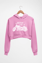 Load image into Gallery viewer, Motorcycle Crop HOODIE FOR WOMEN-Light Baby Pink-Ektarfa.online
