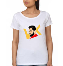 Load image into Gallery viewer, Virat Kohli T-Shirt for Women-White-Ektarfa.online
