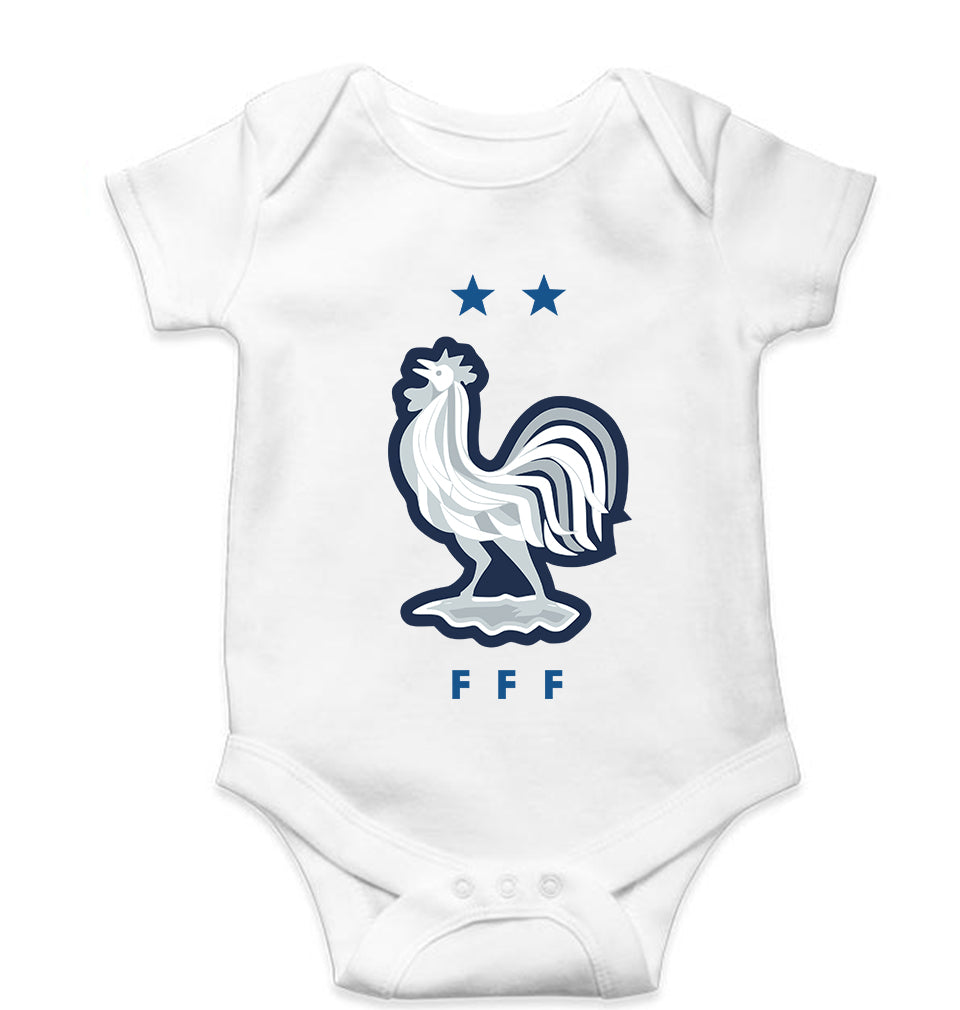 France Football Kids Romper For Baby Boy/Girl-White-Ektarfa.online