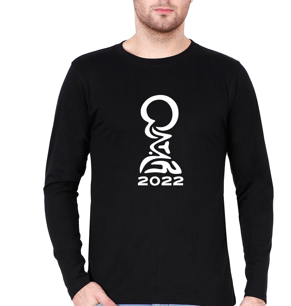 FIFA World Cup Qatar 2022 Full Sleeves T-Shirt for Men-Black-Ektarfa.online