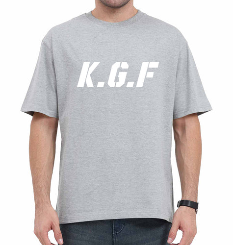 KGF Oversized T-Shirt for Men-Grey-Ektarfa.online
