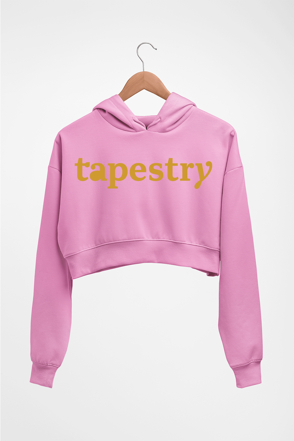 Tapestry Crop HOODIE FOR WOMEN-Light Baby Pink-Ektarfa.online