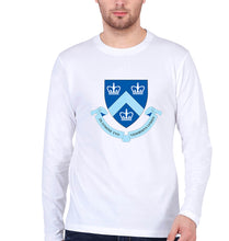 Load image into Gallery viewer, Columbia University Full Sleeves T-Shirt for Men-White-Ektarfa.online
