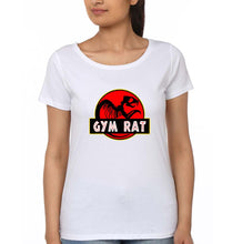 Load image into Gallery viewer, Gym Rat T-Shirt for Women-White-Ektarfa.online
