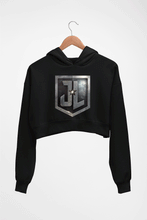 Load image into Gallery viewer, Justice League Crop HOODIE FOR WOMEN-Black-Ektarfa.online
