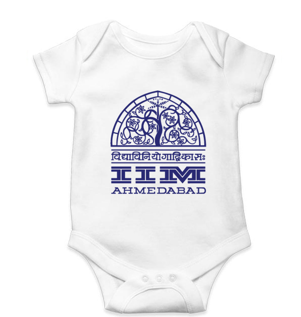IIM Ahmedabad Kids Romper For Baby Boy/Girl-White-Ektarfa.online