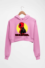 Load image into Gallery viewer, Deadpool Superhero Crop HOODIE FOR WOMEN-Light Baby Pink-Ektarfa.online
