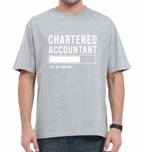 Load image into Gallery viewer, Chartered Accountants(CA) In Progress Oversized T-Shirt for Men-Grey-Ektarfa.online
