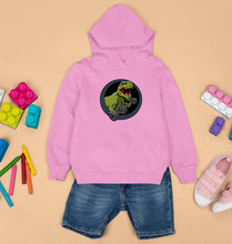 Load image into Gallery viewer, Angry T-Rex Gym Kids Hoodie for Boy/Girl-Light Baby Pink-Ektarfa.online
