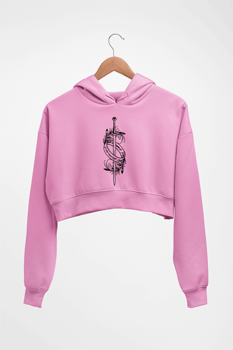 The Rings of Power Crop HOODIE FOR WOMEN-Light Baby Pink-Ektarfa.online