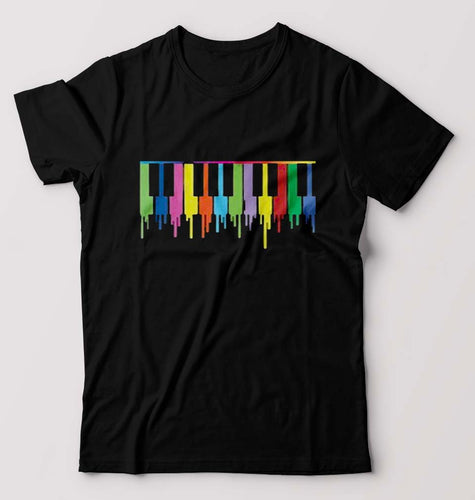 Piano T-Shirt for Men-Black-Ektarfa.online