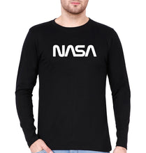Load image into Gallery viewer, Nasa Full Sleeves T-Shirt for Men-Black-Ektarfa.online
