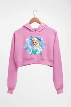 Load image into Gallery viewer, Frozen Elsa Crop HOODIE FOR WOMEN-Light Baby Pink-Ektarfa.online
