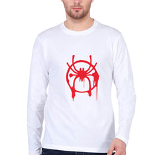 Load image into Gallery viewer, Spiderman Superhero Full Sleeves T-Shirt for Men-White-Ektarfa.online
