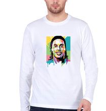 Load image into Gallery viewer, Ronaldinho Full Sleeves T-Shirt for Men-White-Ektarfa.online
