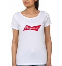 Load image into Gallery viewer, Budweiser T-Shirt for Women-White-Ektarfa.online
