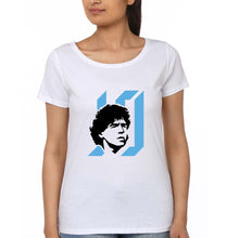 Load image into Gallery viewer, Diego Maradona T-Shirt for Women-White-Ektarfa.online

