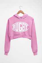 Load image into Gallery viewer, Rugby Crop HOODIE FOR WOMEN-Light baby pink-Ektarfa.online
