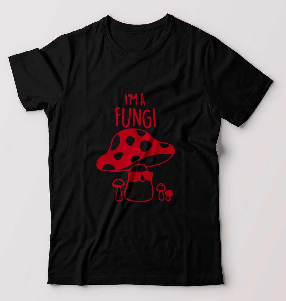Mushroom T-Shirt for Men-Black-Ektarfa.online