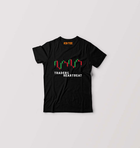 Trader Share Market Kids T-Shirt for Boy/Girl-Black-Ektarfa.online