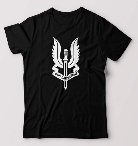 Who Dares Wins Balidaan Army T-Shirt for Men-Black-Ektarfa.online