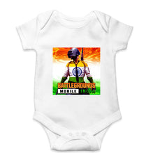 Load image into Gallery viewer, Battlegrounds Mobile India (BGMI) Kids Romper For Baby Boy/Girl-0-5 Months(18 Inches)-White-Ektarfa.online
