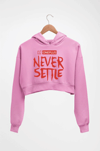 Load image into Gallery viewer, OnePlus Crop HOODIE FOR WOMEN-Light Baby Pink-Ektarfa.online
