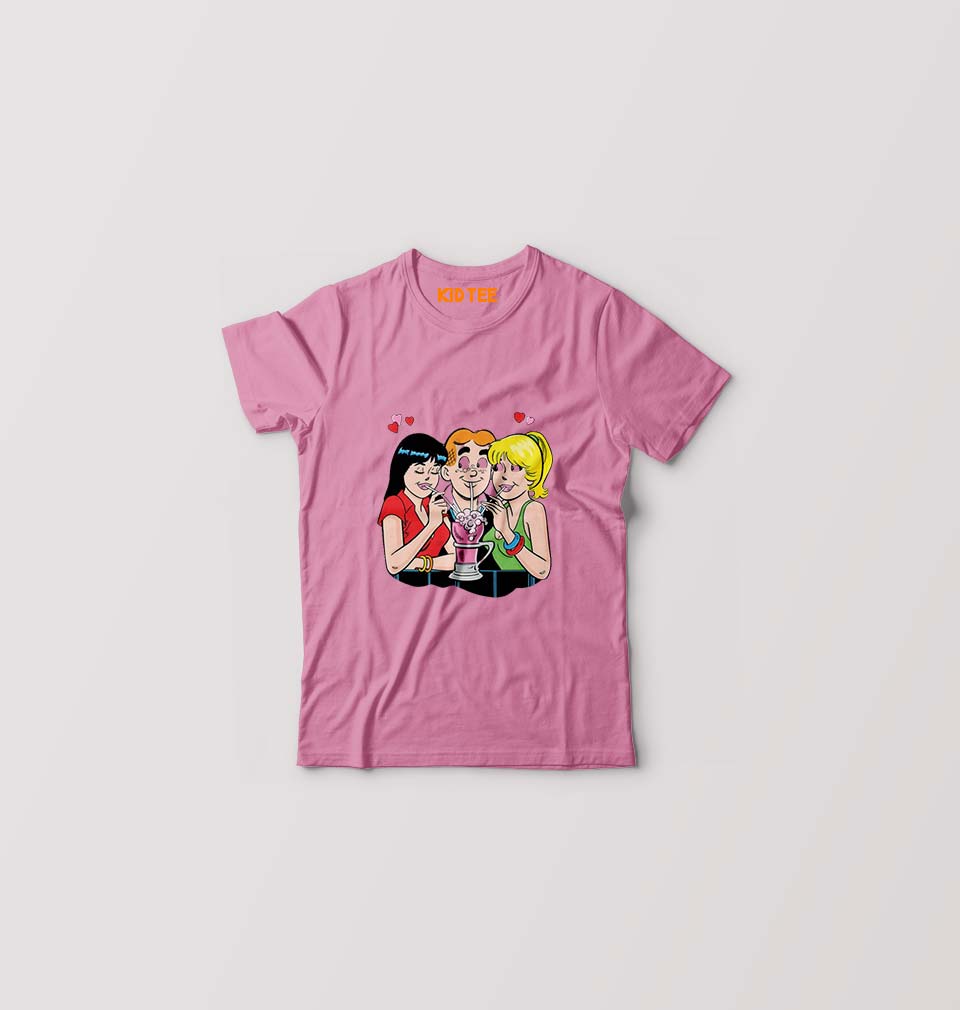 Archie Kids T-Shirt for Boy/Girl-Pink-Ektarfa.online