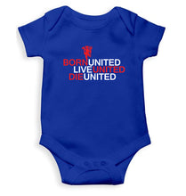 Load image into Gallery viewer, Born United Live United Die United Kids Romper For Baby Boy/Girl-0-5 Months(18 Inches)-Royal Blue-Ektarfa.online
