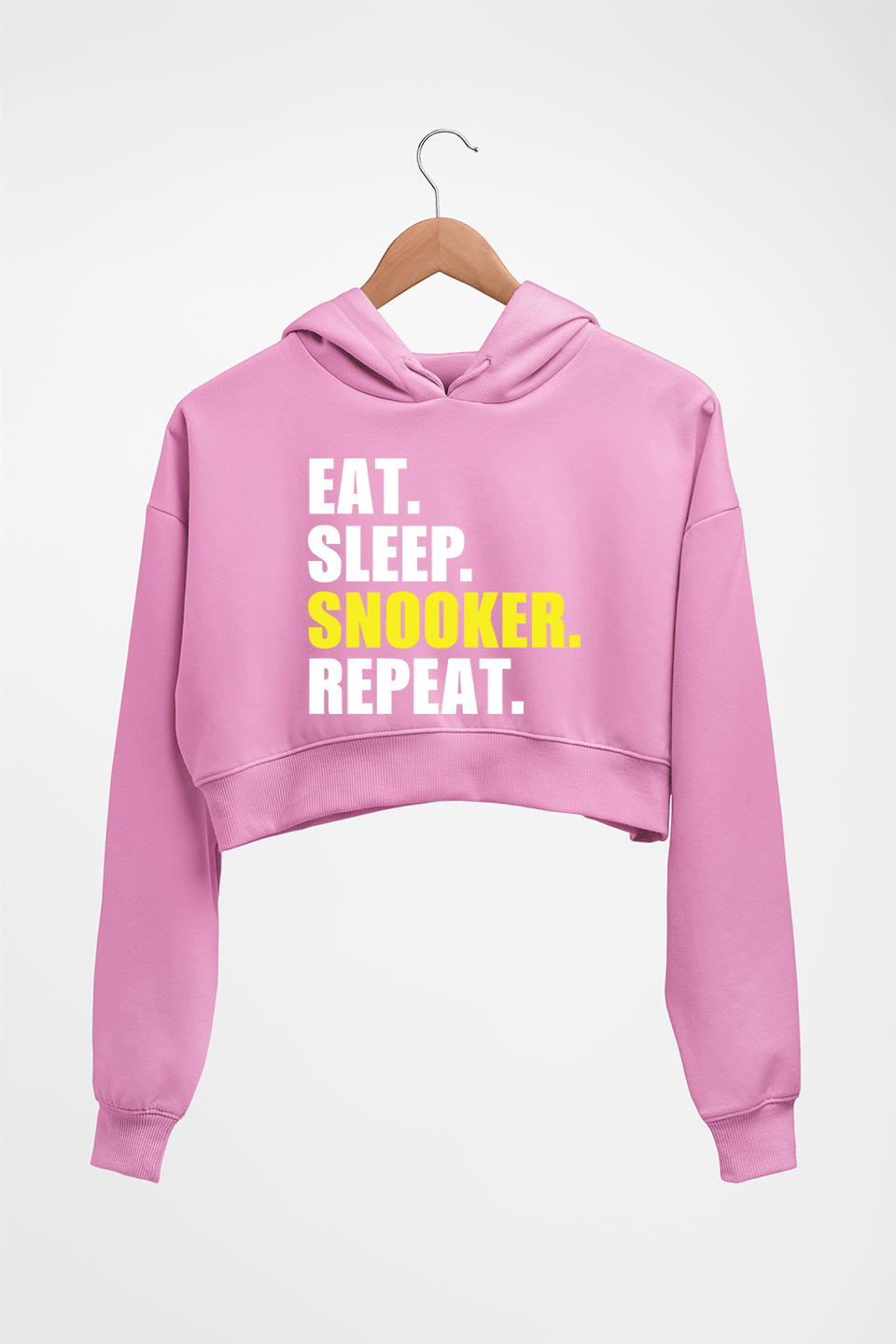 Snooker Crop HOODIE FOR WOMEN-Light Baby Pink-Ektarfa.online