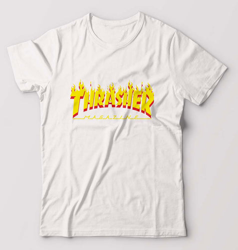 Thrasher Magzine T-Shirt for Men-White-Ektarfa.online