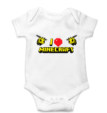 Load image into Gallery viewer, Love Minecraft Kids Romper For Baby Boy/Girl-0-5 Months(18 Inches)-White-Ektarfa.online
