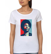 Load image into Gallery viewer, Nina Simone T-Shirt for Women-White-Ektarfa.online
