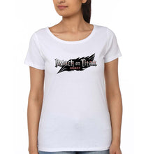 Load image into Gallery viewer, Attack on Titan T-Shirt for Women-White-Ektarfa.online
