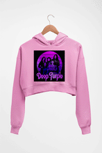 Load image into Gallery viewer, Deep Purple Crop HOODIE FOR WOMEN-Light Baby Pink-Ektarfa.online
