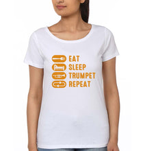 Load image into Gallery viewer, Trumpet T-Shirt for Women-White-Ektarfa.online
